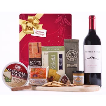 Red Wine Gourmet Gift Basket