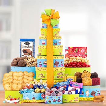 Birthday Wishes Gift Tower