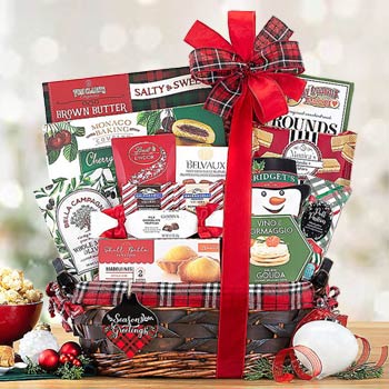Festive Holiday Gift Basket