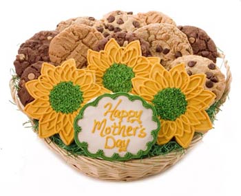 Sunflowers for Mom Cookie Gift Basket