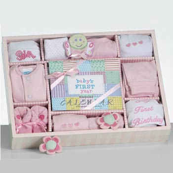 Baby Girl First Year Gift Box