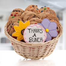 Thank You Flower Cookie Basket
