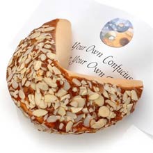 Almond Covered Giant Fortune Cookie
