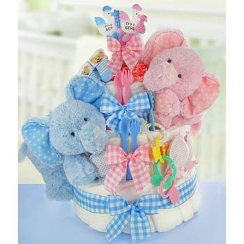 Baby Twins Diaper Cake