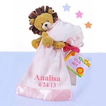 Personalized Girl Lion Gift Box