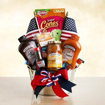 Patriotic Summer Gift Basket