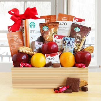 Starbucks Java and Fruit Gift Basket