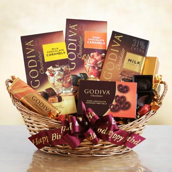 Godiva Birthday Celebration Chocolate Basket