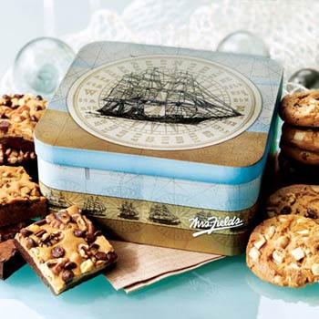 Mrs. Fields Nautical Cookie Gift Box